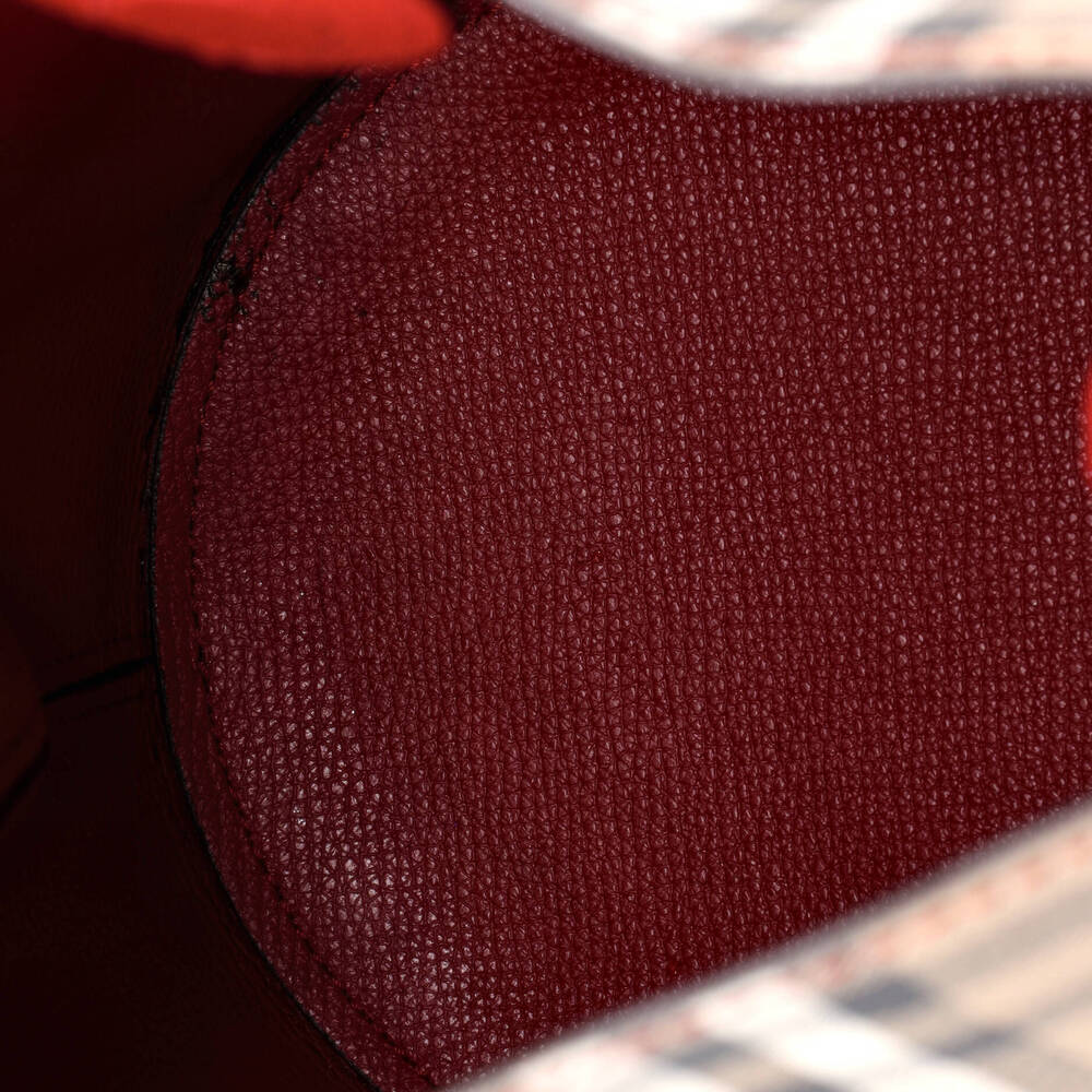 Burberry Lorne Bucket Bag Haymarket #248617B10B - Picture 5 of 6